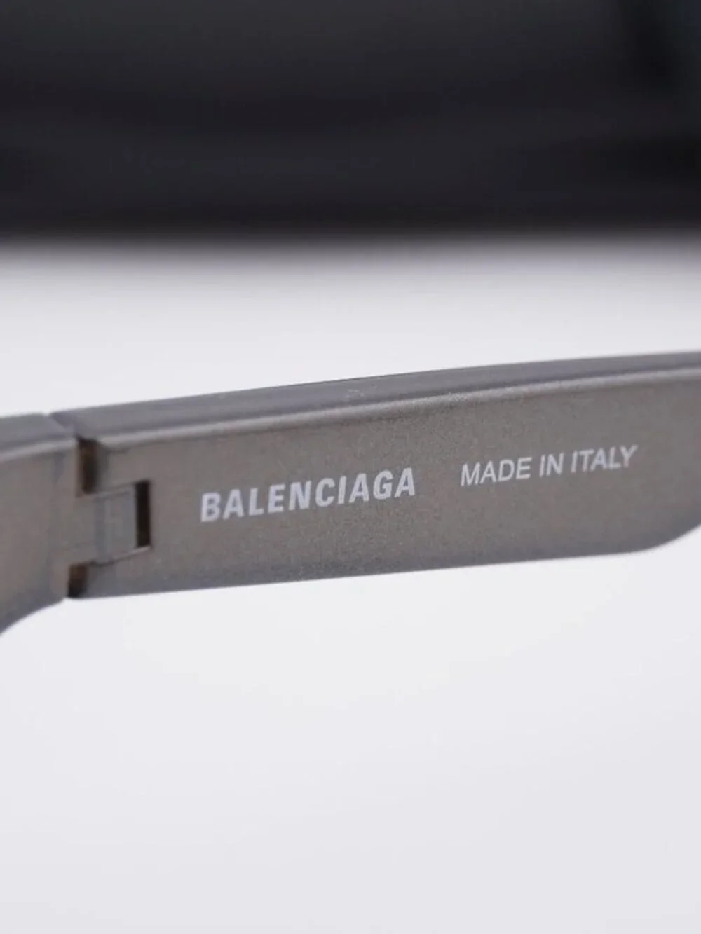 Balenciaga BB0202S 002 Unisex Geometric Sunglasses - Silver / Grey